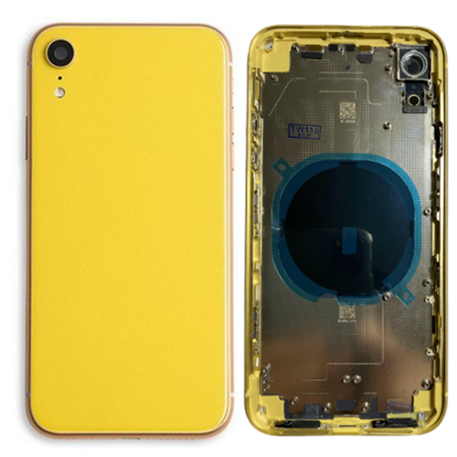 For iPhone XR Rear Housing Frame-Yellow