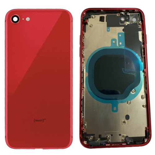 For iPhone 8 Rear Housing Frame-Red