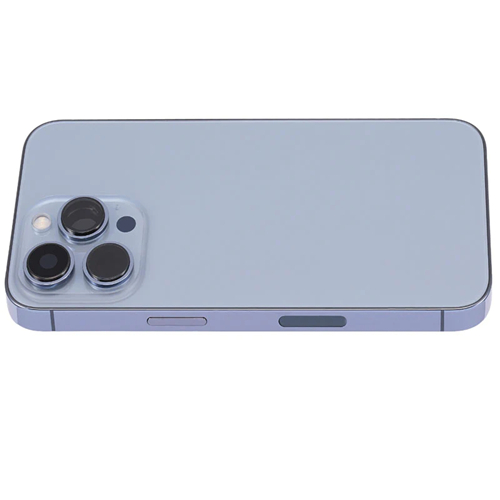 For iPhone 13 Pro Rear Housing with Small Parts Pre-Installed - Sierra Blue