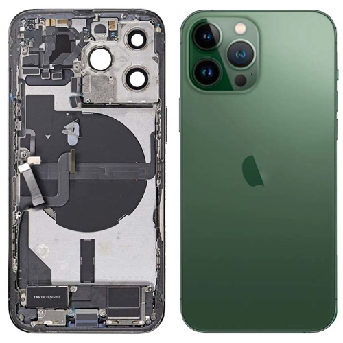 For iPhone 13 Pro Rear Housing with Small Parts Pre-Installed - Alpine Green