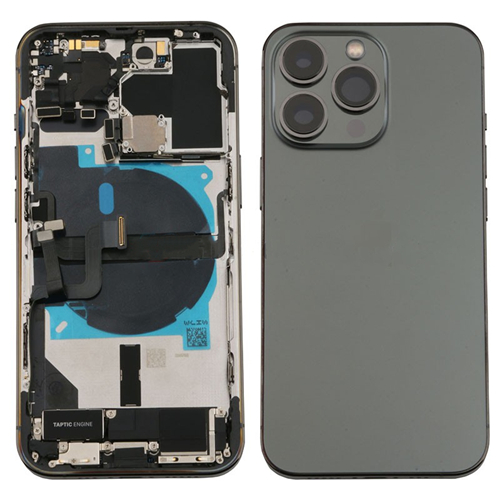 For iPhone 13 Pro Rear Housing with Small Parts Pre-Installed - Graphite