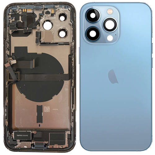 For iPhone 13 Pro Max Rear Housing with Small Parts Pre-Installed -Sierra 