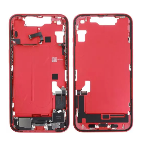 For iPhone 14 Mid Frame Chassis Assembly With Parts Red