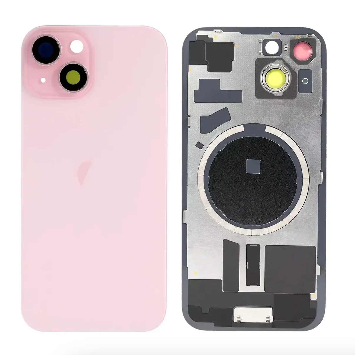 For iPhone 15 Back Glass Replacement-Pink