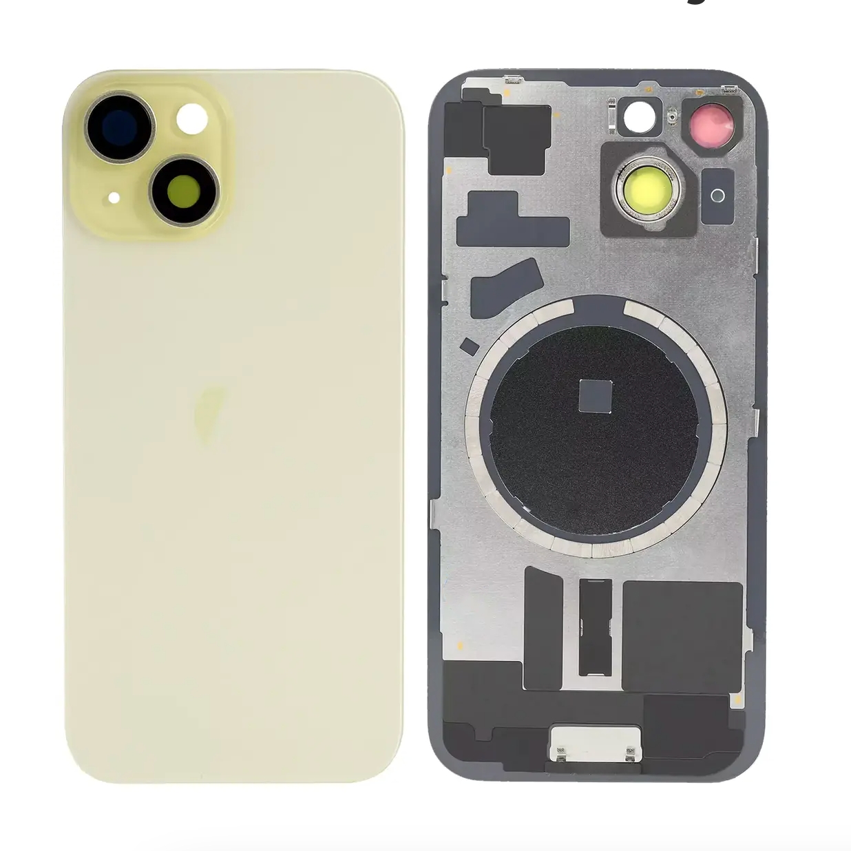 For iPhone 15 Back Glass Replacement-Yellow