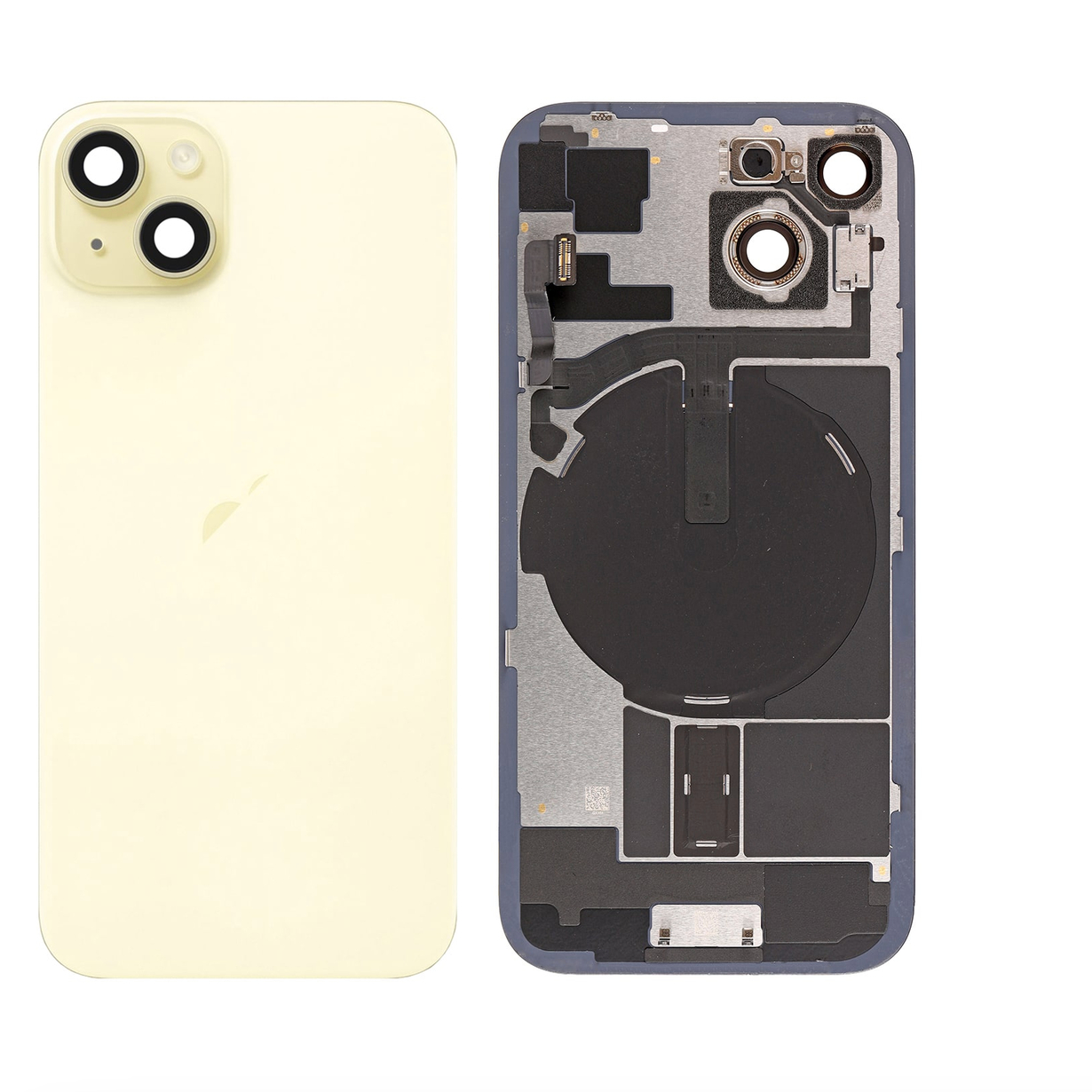 For iPhone 15 Back Glass Assembly-Yellow