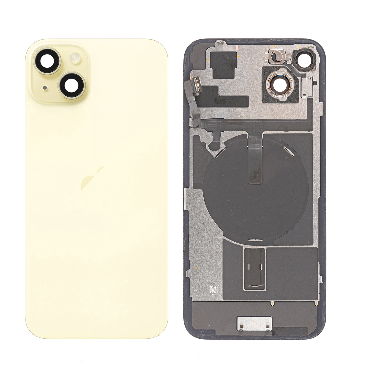 For iPhone 15 Plus Back Glass Assembly-Yellow