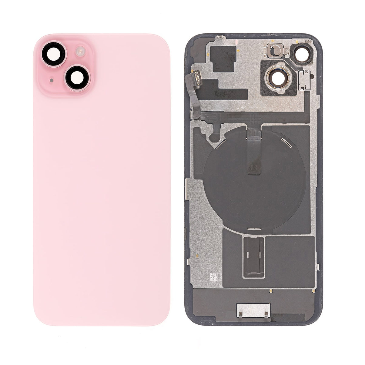 For iPhone 15 Plus Back Glass Assembly-Pink