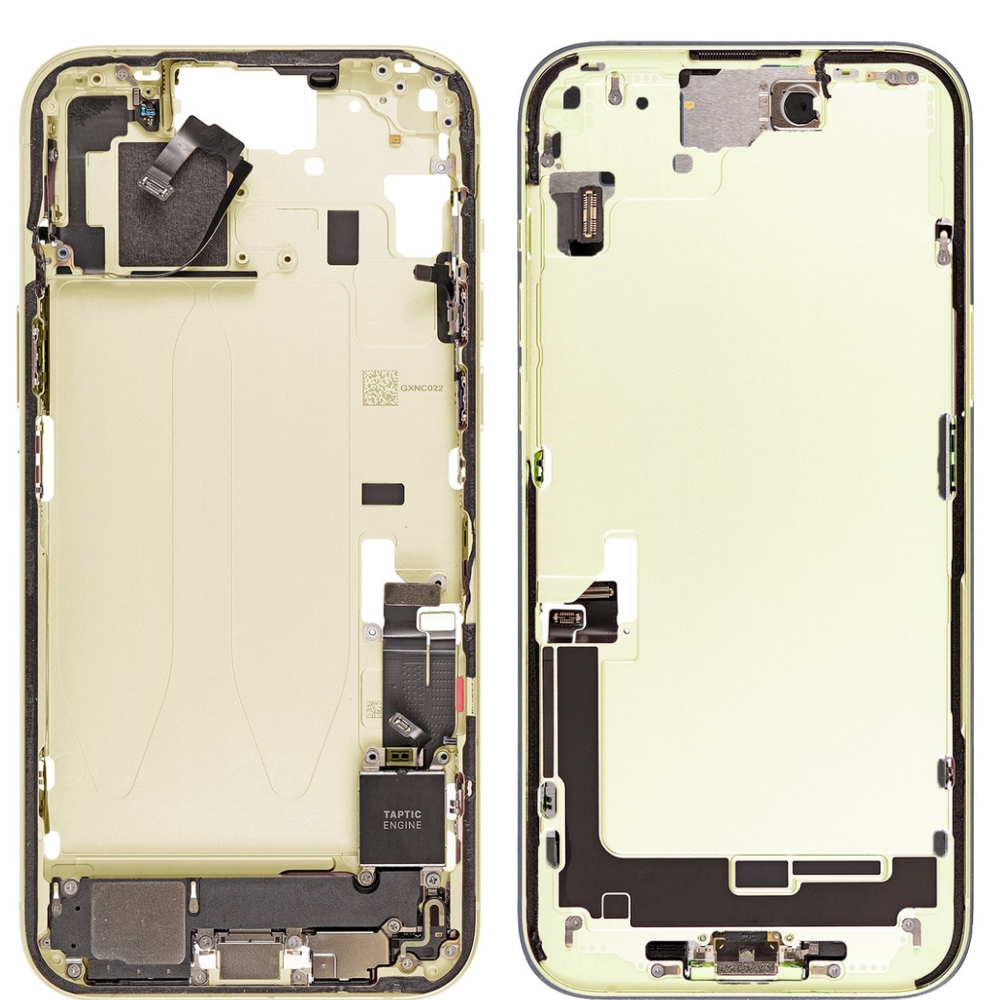 For iPhone 15 Plus Middle Frame Assembly Yellow
