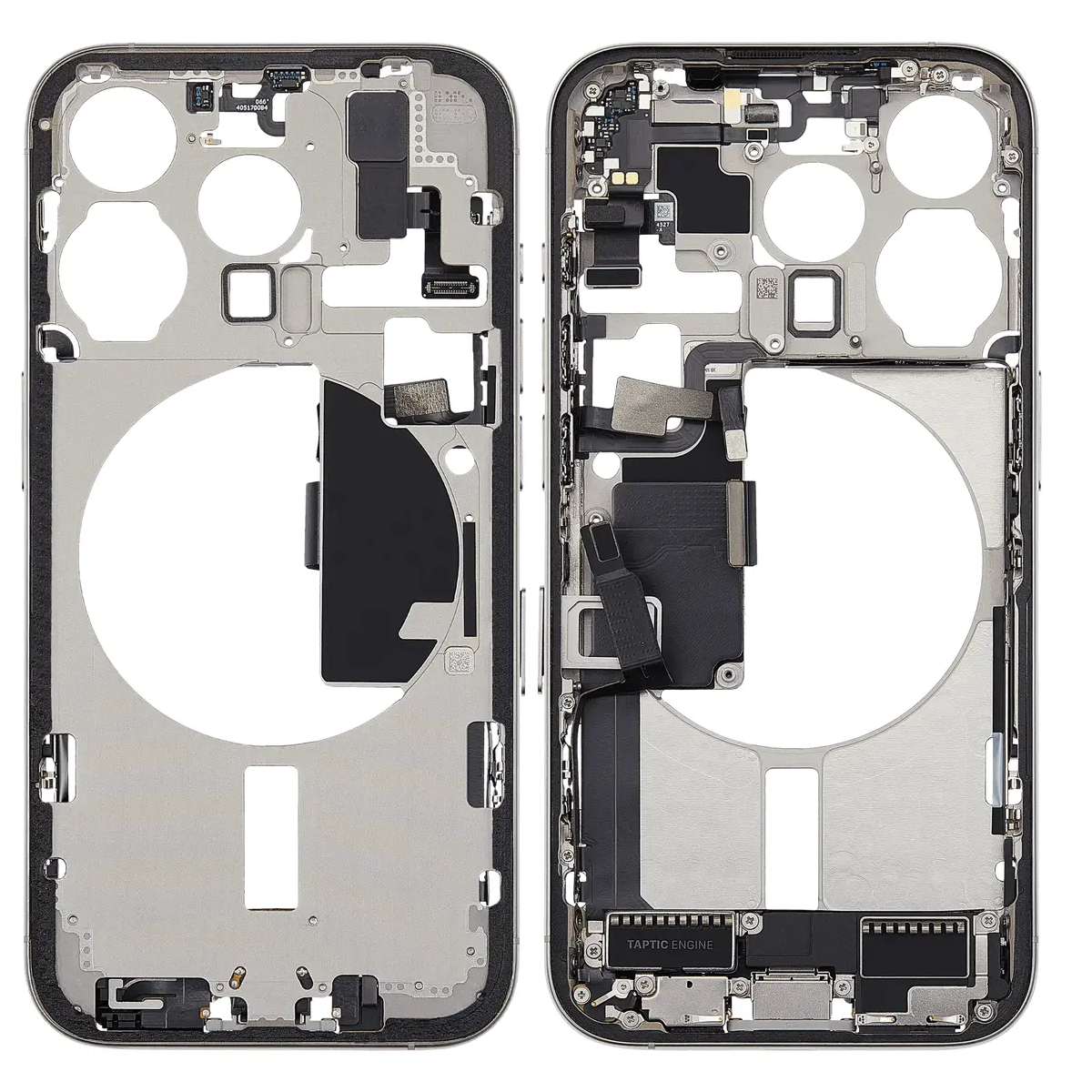 For iPhone 15 Pro Middle Frame Assembly-White Titanium