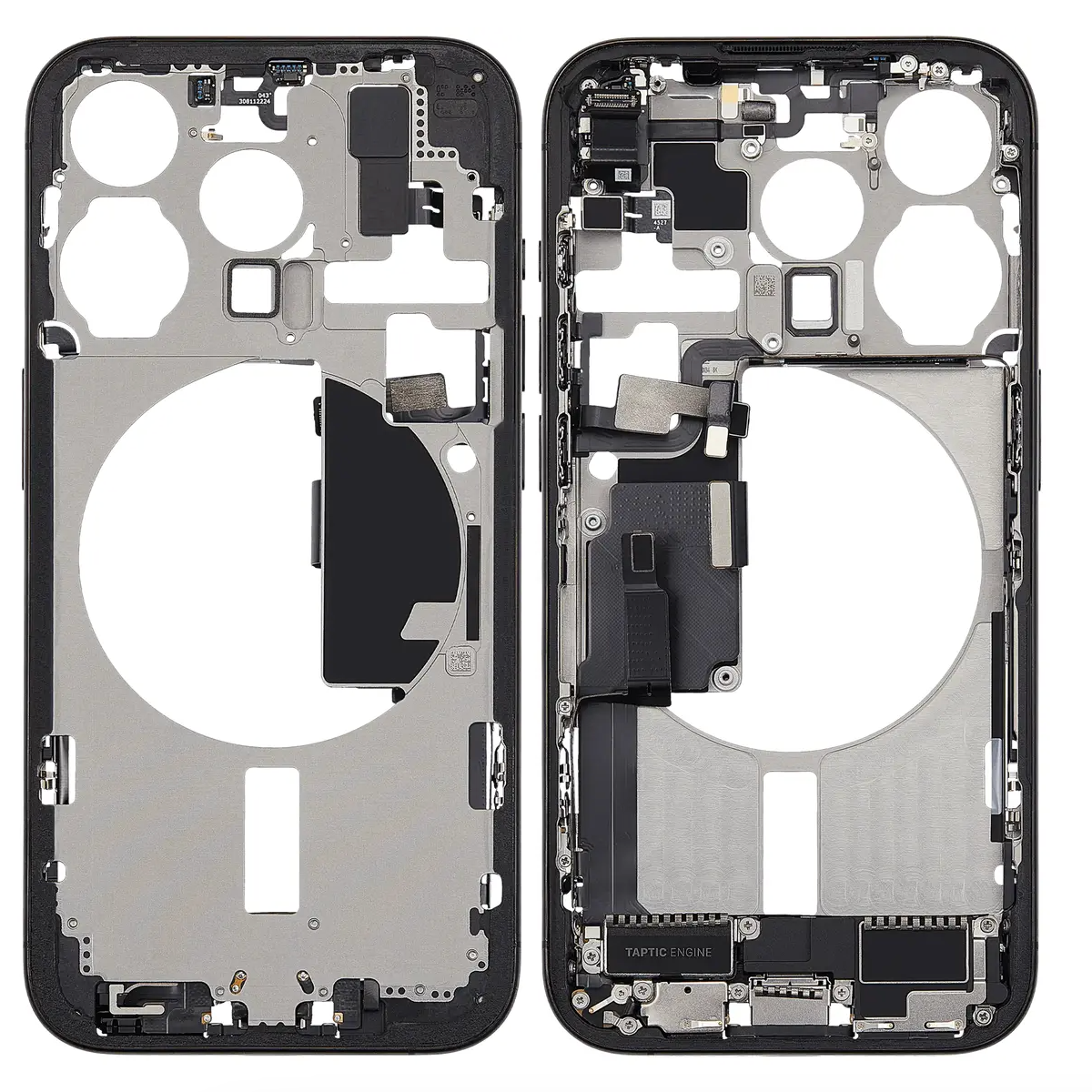 For iPhone 15 Pro Middle Frame Assembly-Black Titanuim