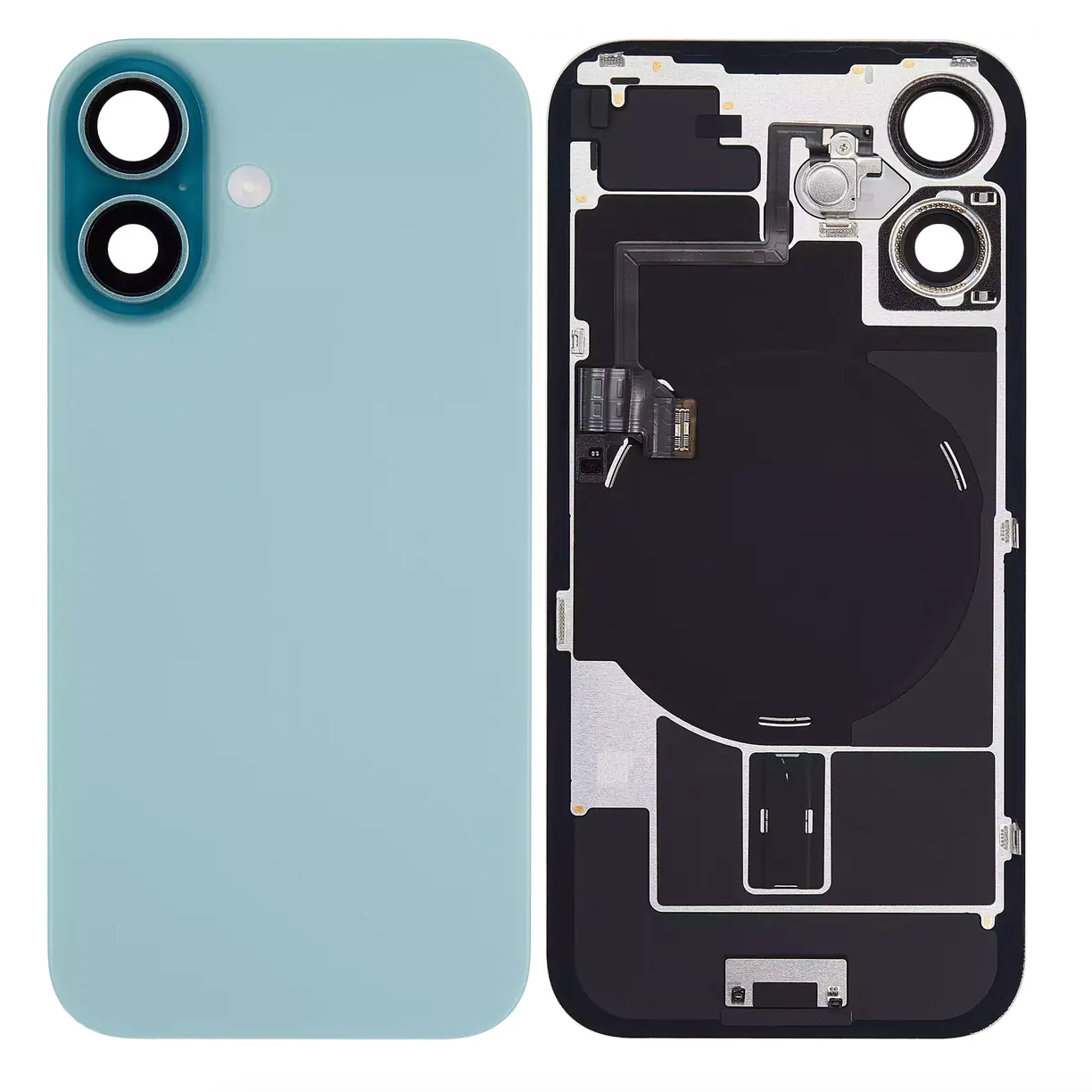 For iPhone 16 Back Glass Assembly- Teal