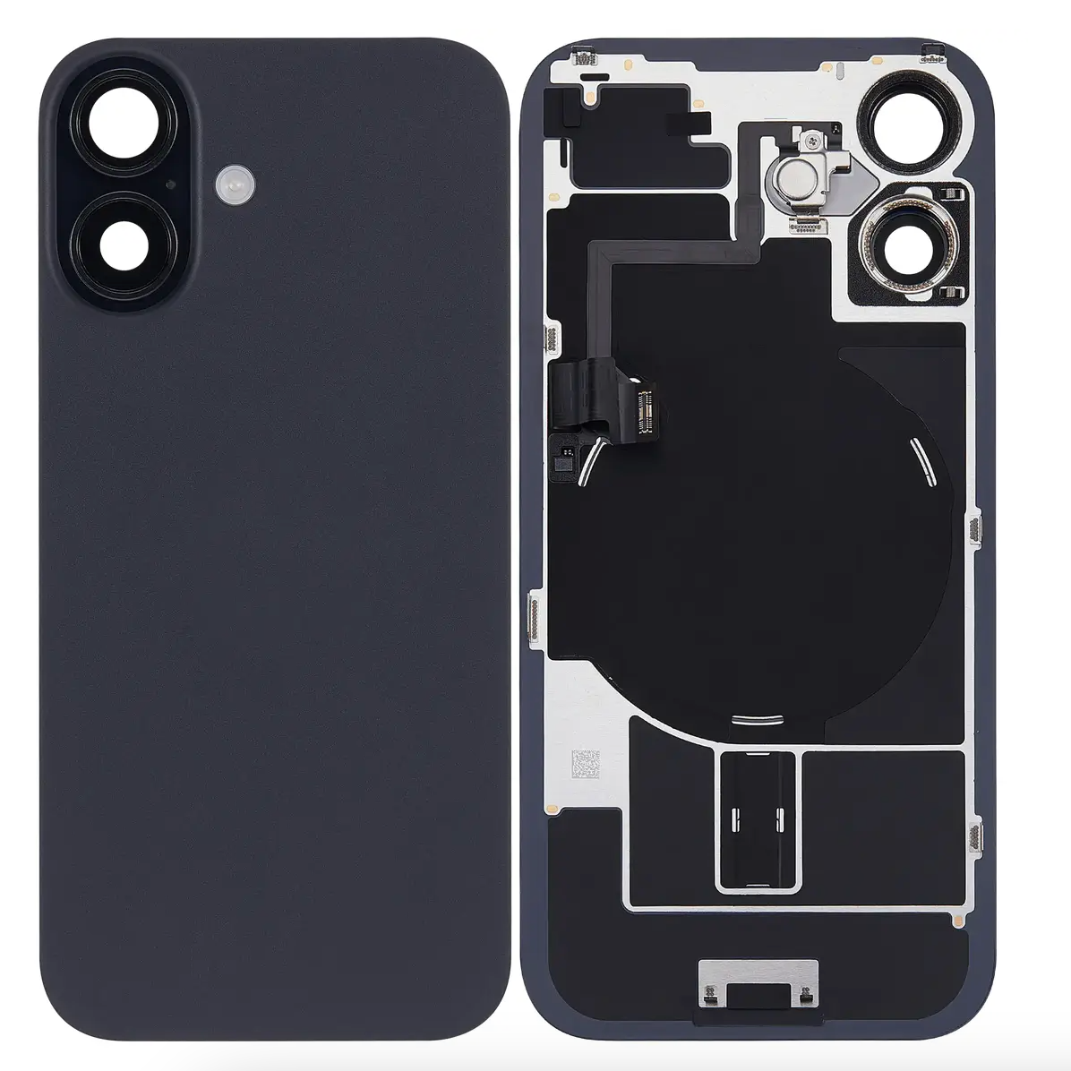 For iPhone 16 Back Glass Assembly- Black