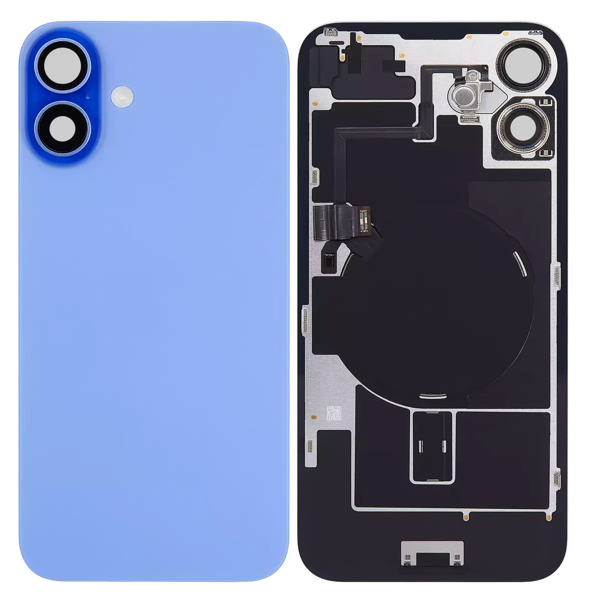 For iPhone 16 Back Glass Assembly- Ultramarine