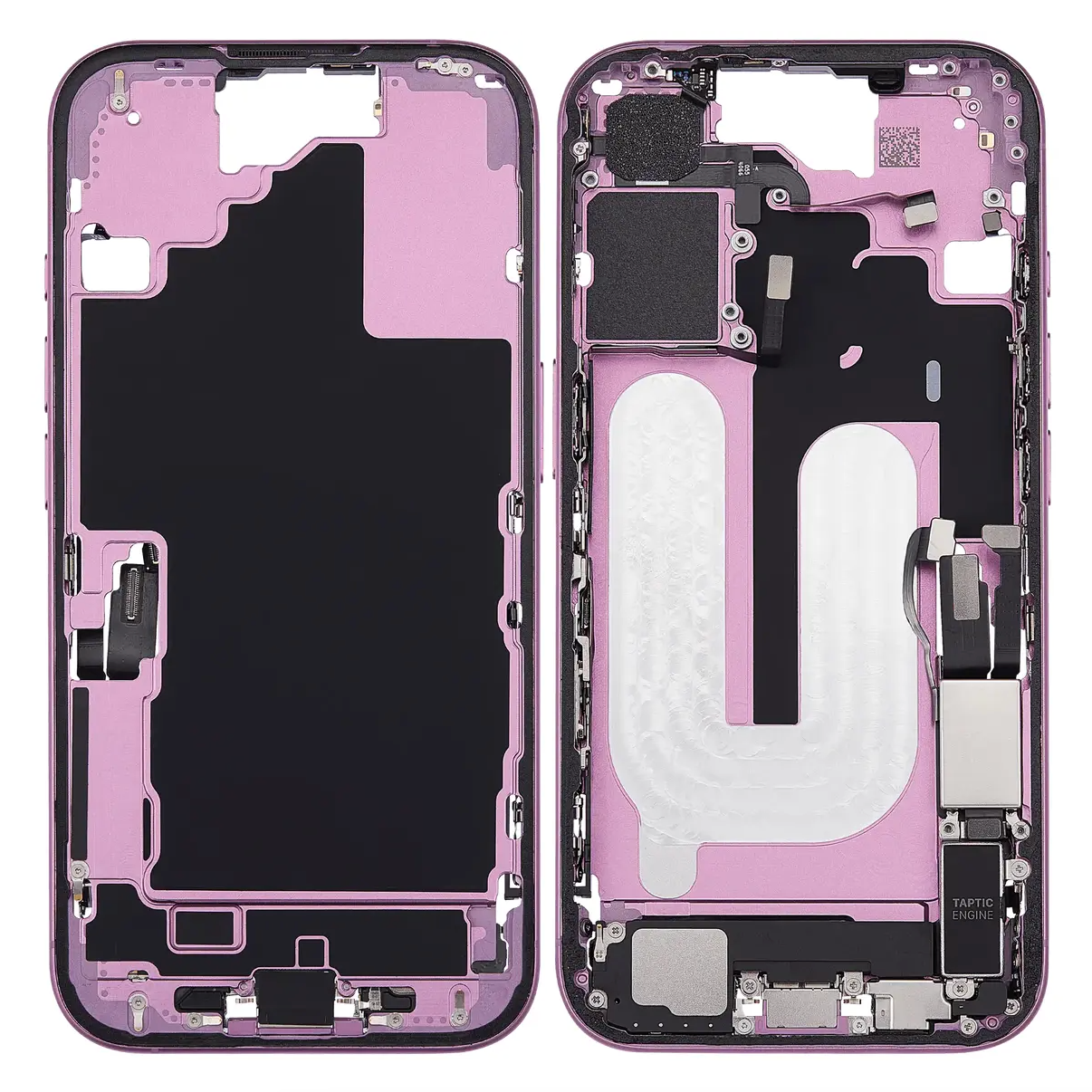 For iPhone 16 Mid-Housing Frame Assembly-Pink