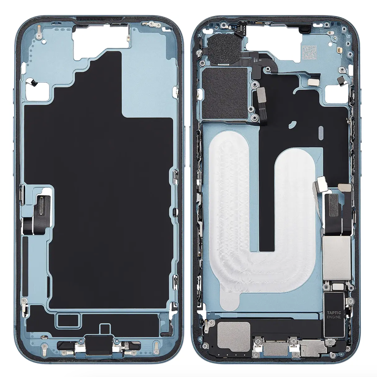 For iPhone 16 Mid-Housing Frame Assembly-Teal