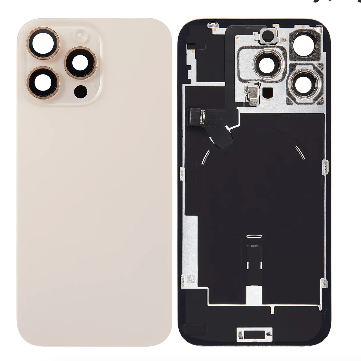 For iPhone 16 Pro Max Back Glass Assembly -Desert Titanium