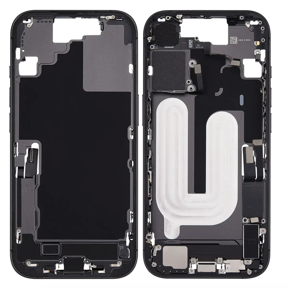 For iPhone 17 Mid-Housing Frame Assembly-Black