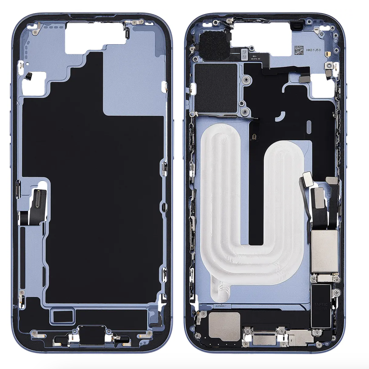 For iPhone 17 Mid-Housing Frame Assembly-Blue