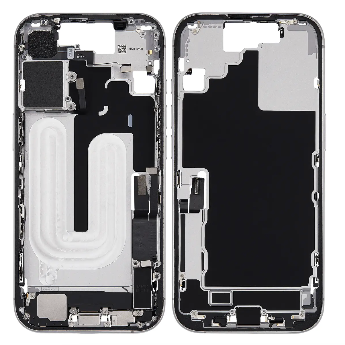 For iPhone 17 Mid-Housing Frame Assembly-White