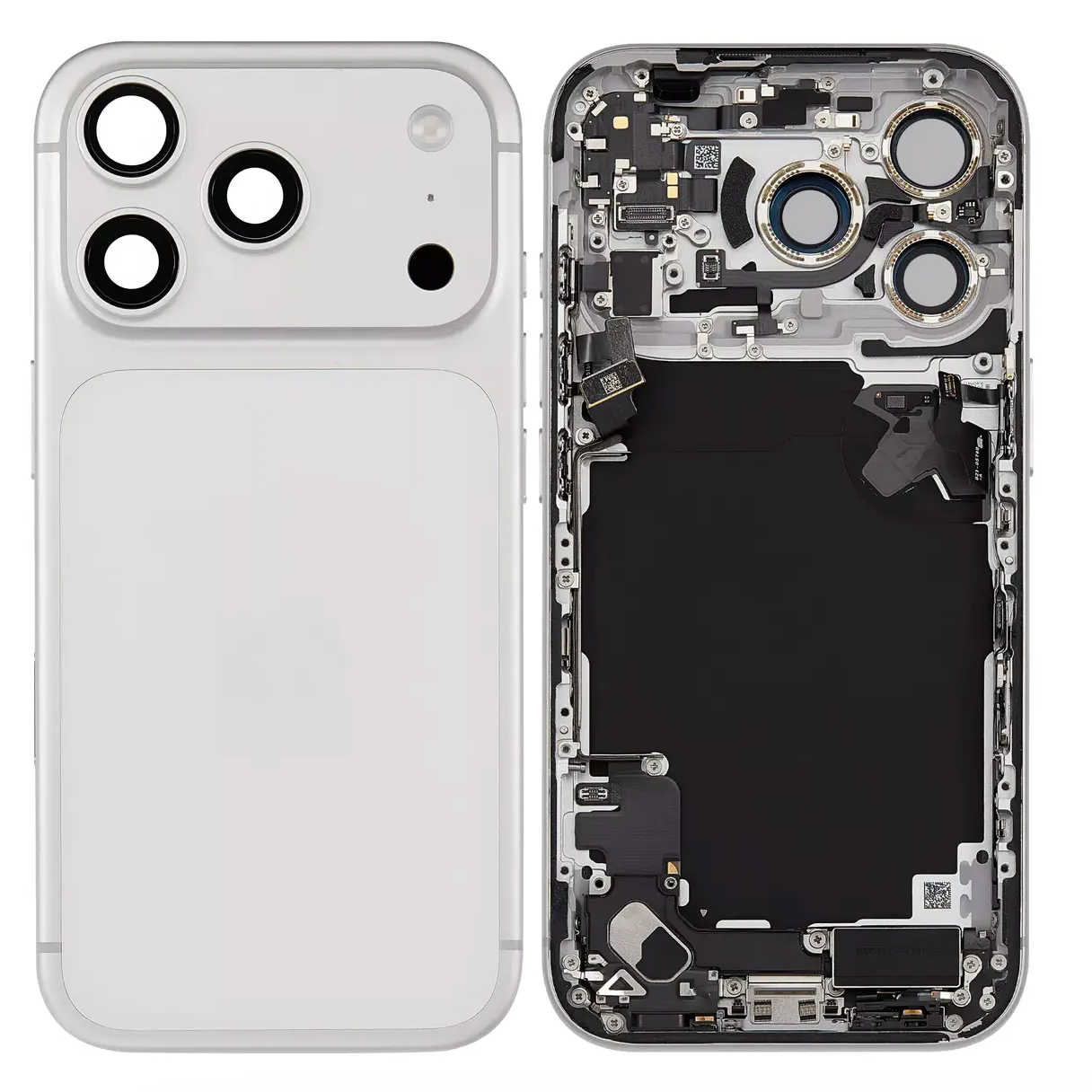 For iPhone 17 Pro Back Cover Full Assembly-Silver